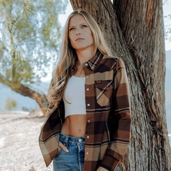 Tops - Montana Knife Company x Dixon Brown Plaid Button-Up Shirt